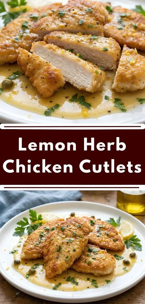 Lemon Herb Chicken Cutlets Recipe