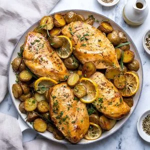 One-Pan Lemon Chicken and Potatoes Recipe