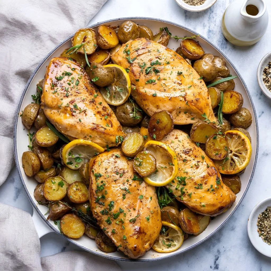 One-Pan Lemon Chicken and Potatoes Recipe