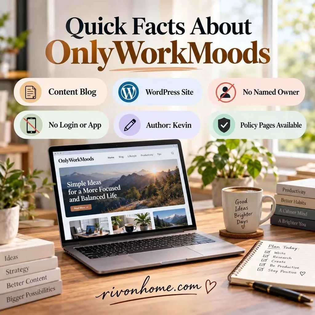 What Is OnlyWorkMoods com? Who Runs It and Is It Safe? 2 Quick Facts About OnlyWorkMoods